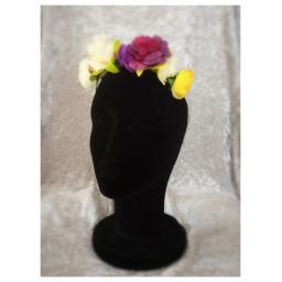 Colourful flower headband